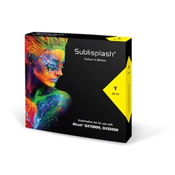 Toon details voor SubliSplash GX5050N/7000N - inkt cartridge 62 ml. Yellow Afbeelding van SubliSplash GX5050N/7000N - inkt cartridge 62 ml. Yellow